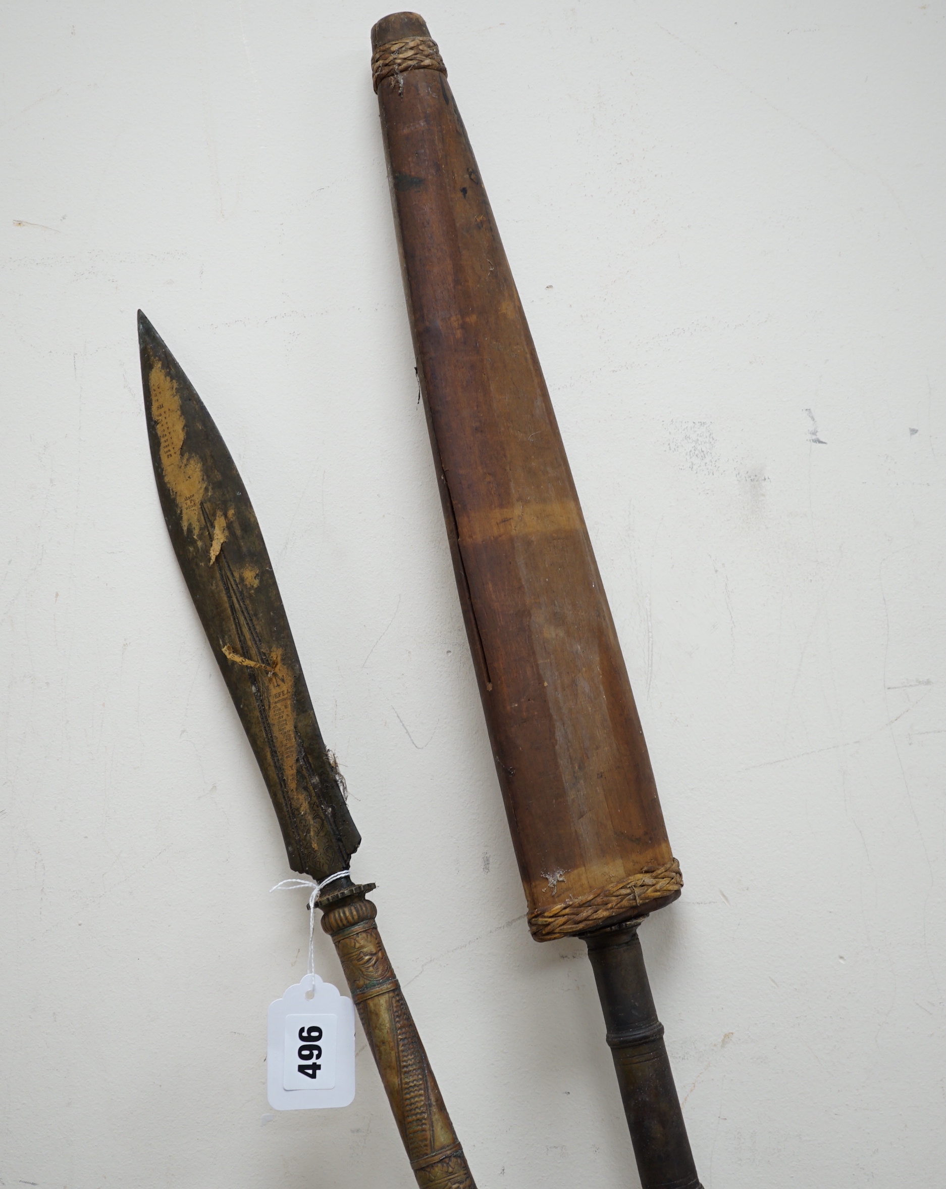 Two antique tribal spears.